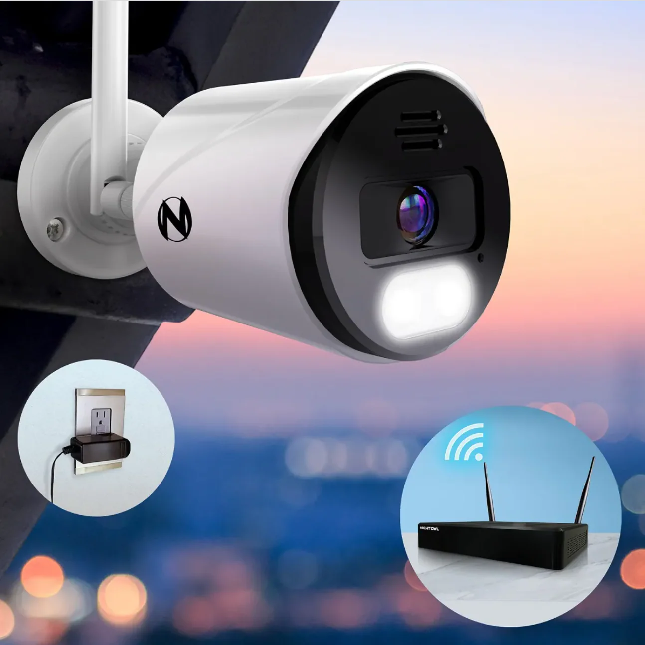 10 Channel 4K Bluetooth Wi-Fi NVR with 1TB Hard Drive and 4 Wi-Fi IP 4K Spotlight Cameras with 2-Way Audio and Audio Alerts and Sirens - Image 5