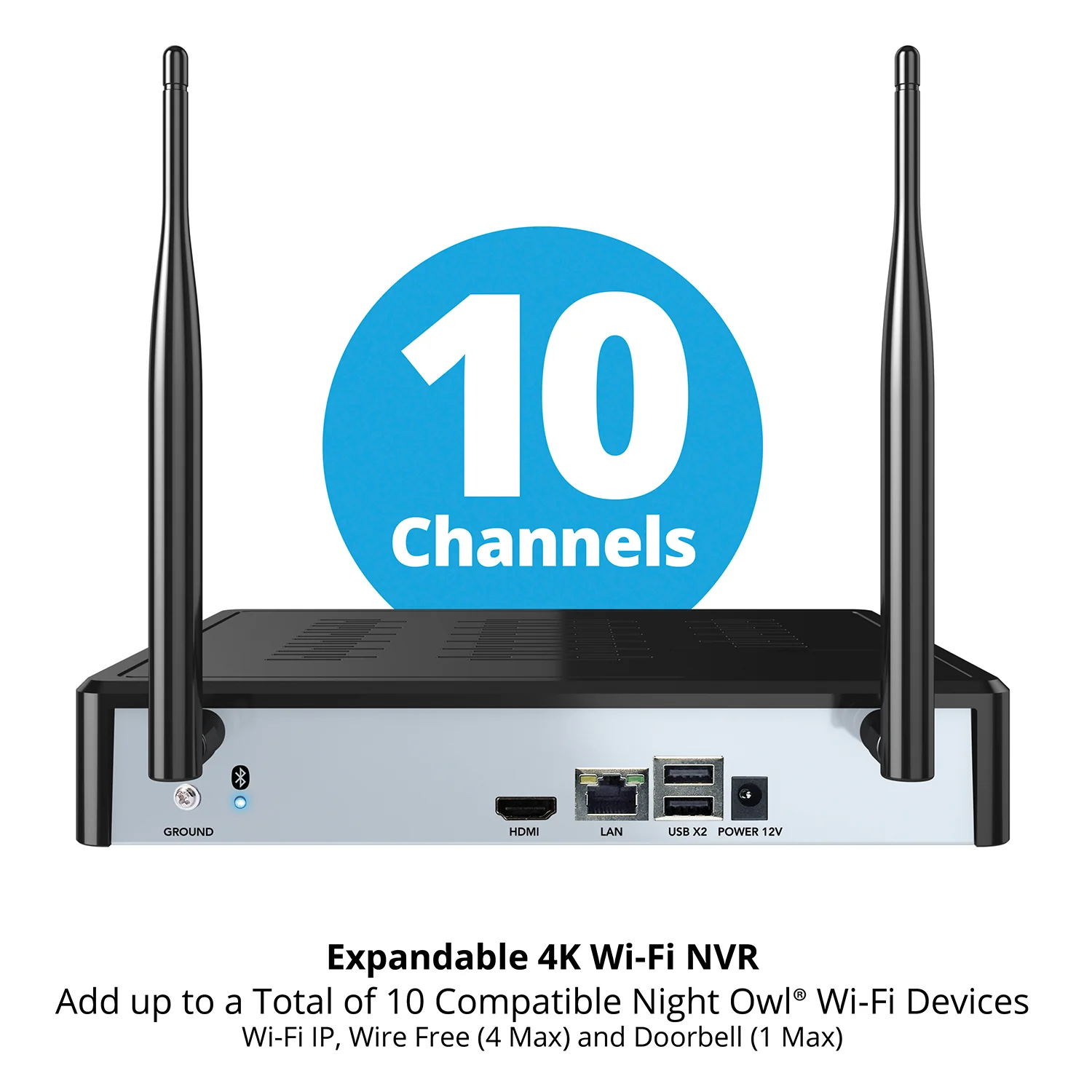 10 Channel 4K Wi-Fi NVR Security System with 1TB Hard Drive and 6 Wi-Fi IP 4K Deterrence Cameras with 2-Way Audio - Image 7