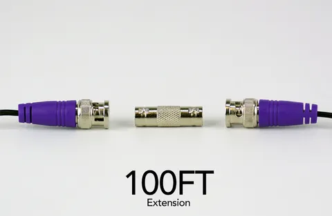 100 ft In-Wall Rated BNC Video-Power Extension Cable with Extension Adapter - 2 Pack - Image 3