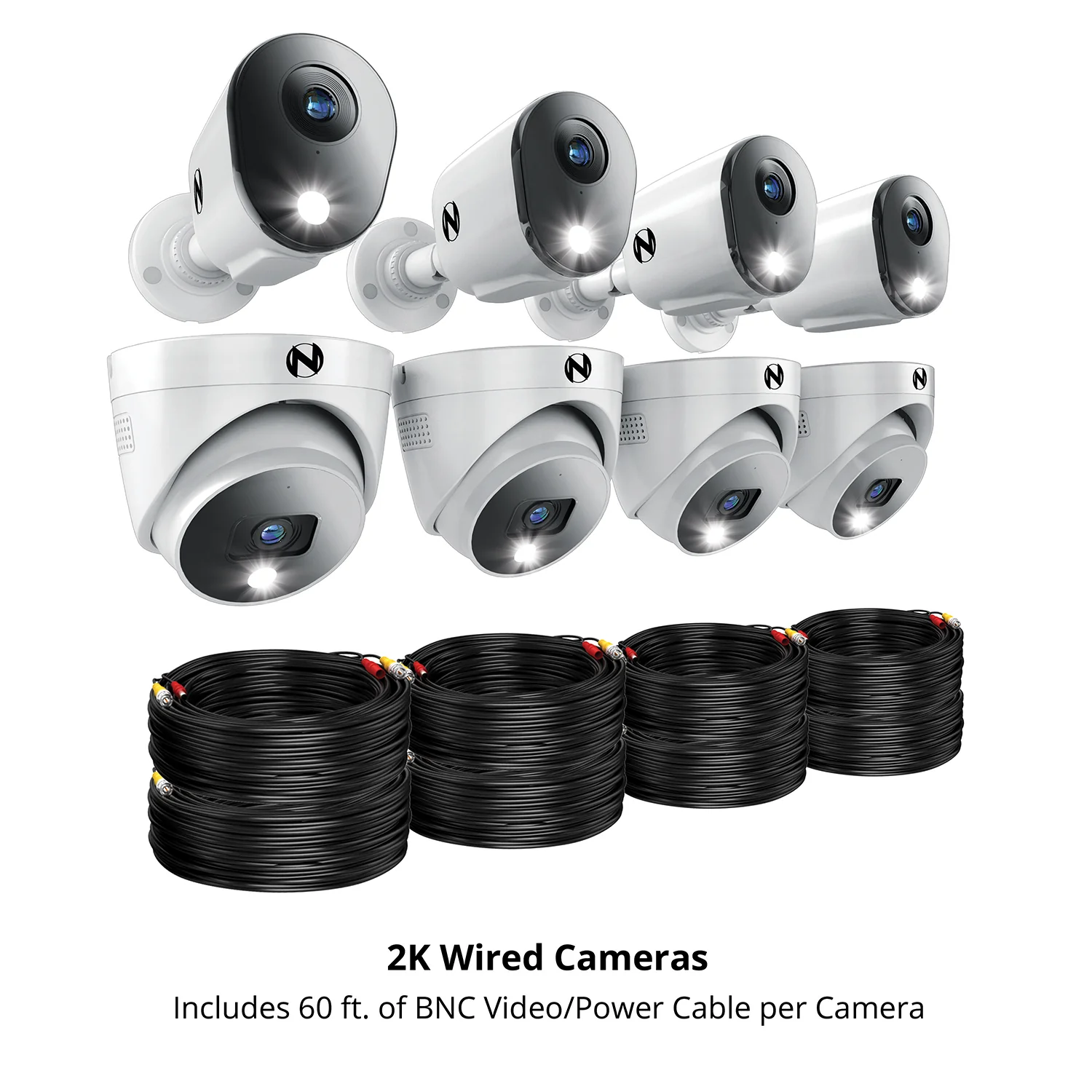 2-Way Audio 12 Channel DVR Security System with 2TB Hard Drive and 8 Wired 2K Deterrence Cameras - 4 Bullet 4 Dome - Image 11