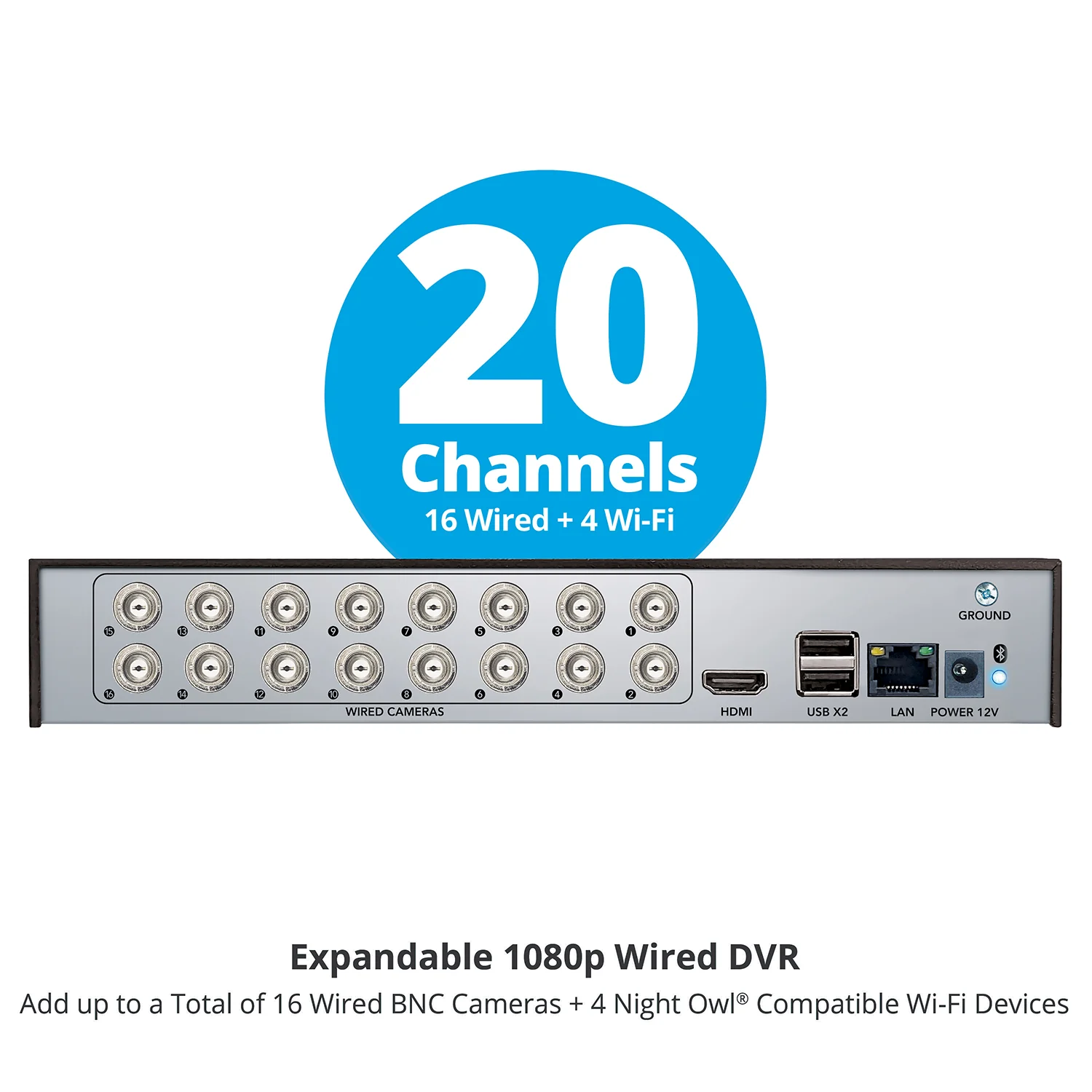 2-Way Audio 20 Channel DVR Security System with 1TB Hard Drive and 12 Wired 1080p Deterrence Cameras - Image 8