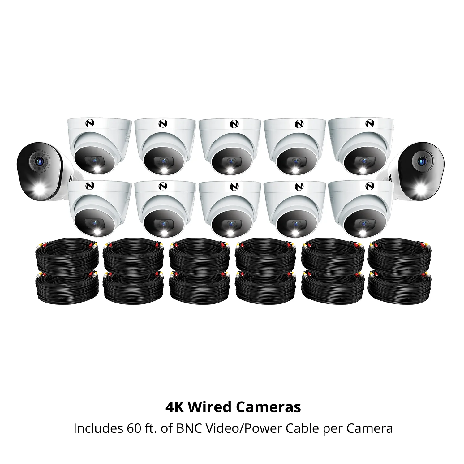 2-Way Audio 20 Channel DVR Security System with 2TB Hard Drive and 12 Wired 4K Deterrence Cameras - 2 Bullet 10 Dome - Image 11