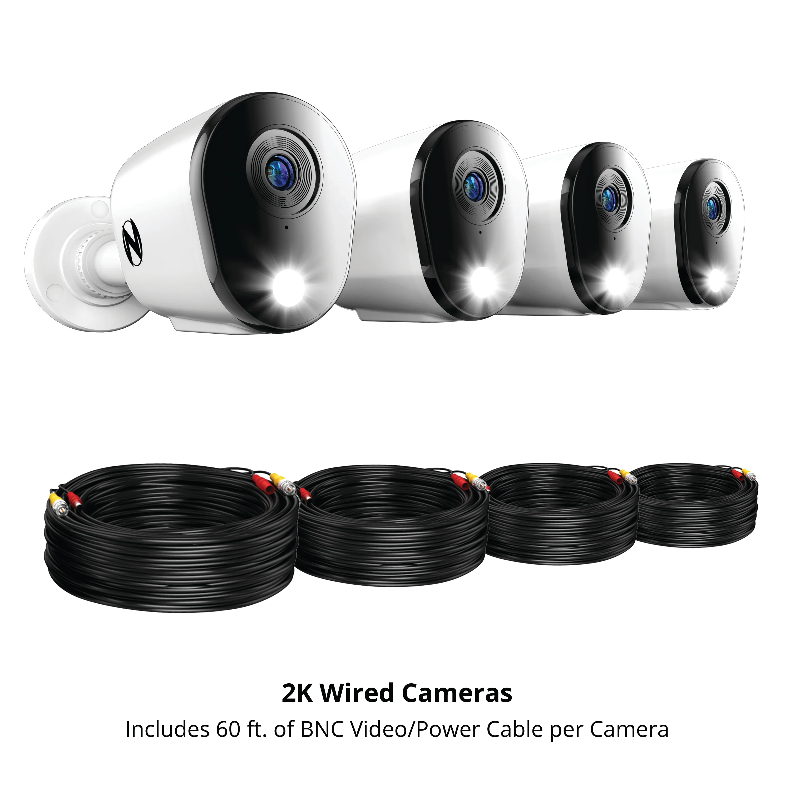 4 Channel 2K DVR with 4 Wired 2K Cameras and 64GB MicroSD Card Expandable up to 4 Additional Wi-Fi Cameras and 8TB Hard Drive - Image 8