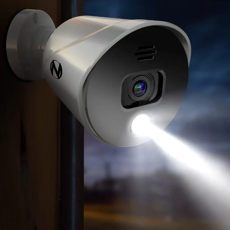 Add On Wired 1080p Spotlight Cameras with Audio Alerts and Sirens - 2 Pack - White - Image 6