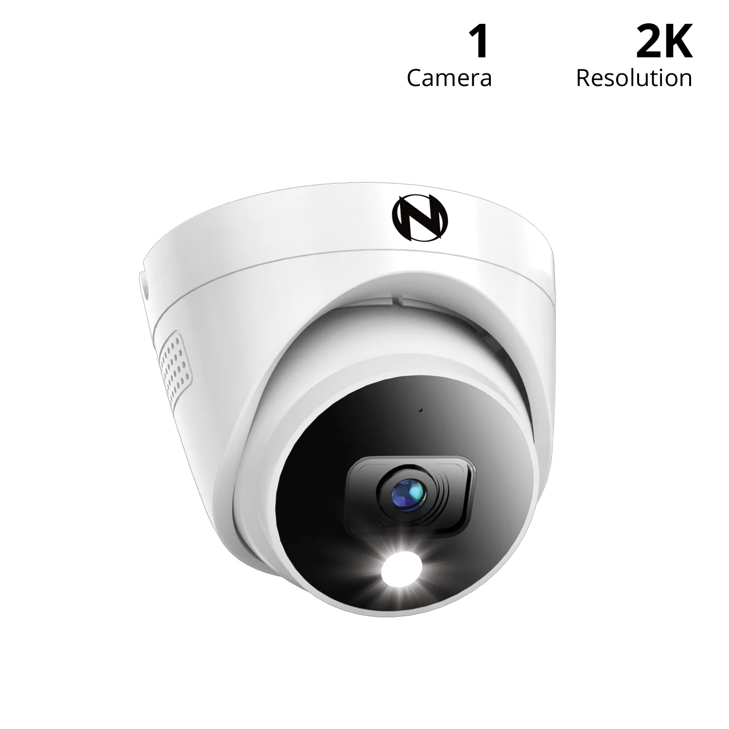 Add On Wired 2K Deterrence Dome Camera with 2-Way Audio - White - Camera Cable Not Included - Image 2