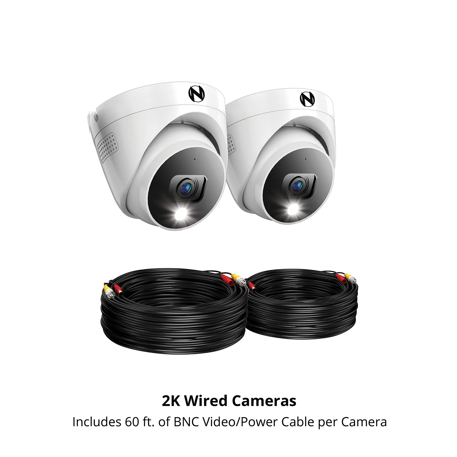 Add On Wired 2K Deterrence Dome Cameras with 2-Way Audio - 2 Pack - White - Image 6