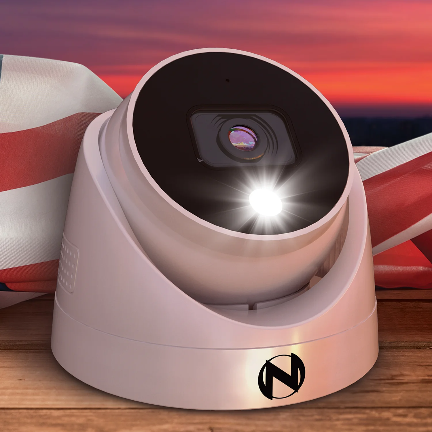 Add On Wired 4K Deterrence Dome Camera with 2-Way Audio - White - Camera Cable Not Included - Image 3