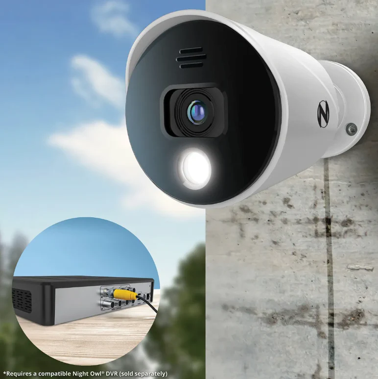 Add On Wired 4K Spotlight Cameras with Audio Alerts and Sirens - 2 Pack - White - Image 4