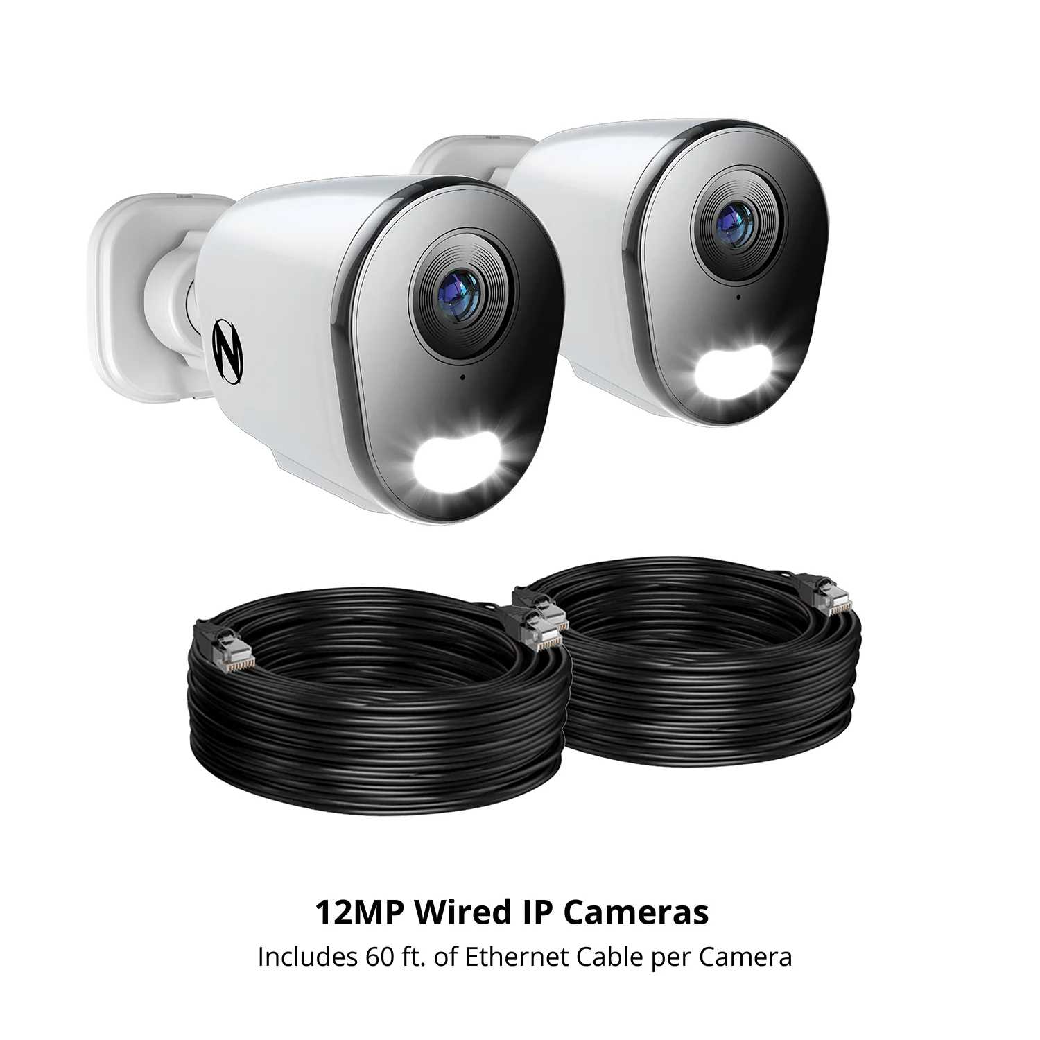Add On Wired IP 4K+ 12MP Deterrence Camera with 2-Way Audio - 2 Pack - White - Image 6