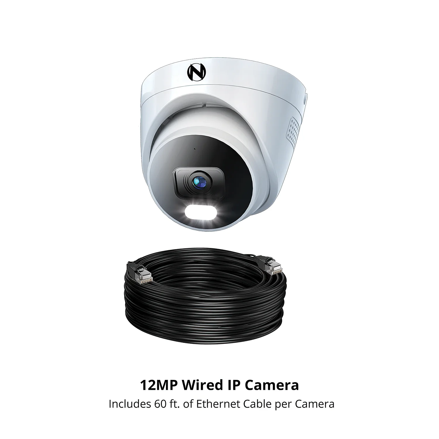Add On Wired IP 4K+ 12MP Deterrence Dome Camera with 2-Way Audio - 1 Pack - White - Image 6