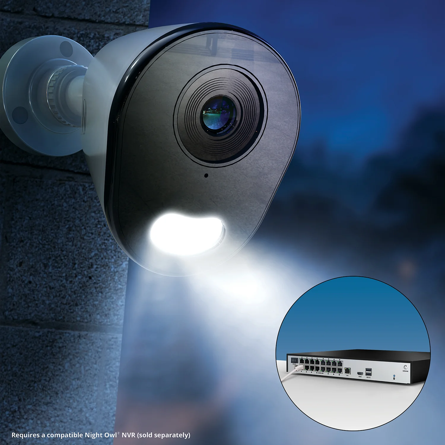 Add On Wired IP 4K Deterrence Camera with 2-Way Audio - White - Camera Cable Not Included - Image 5