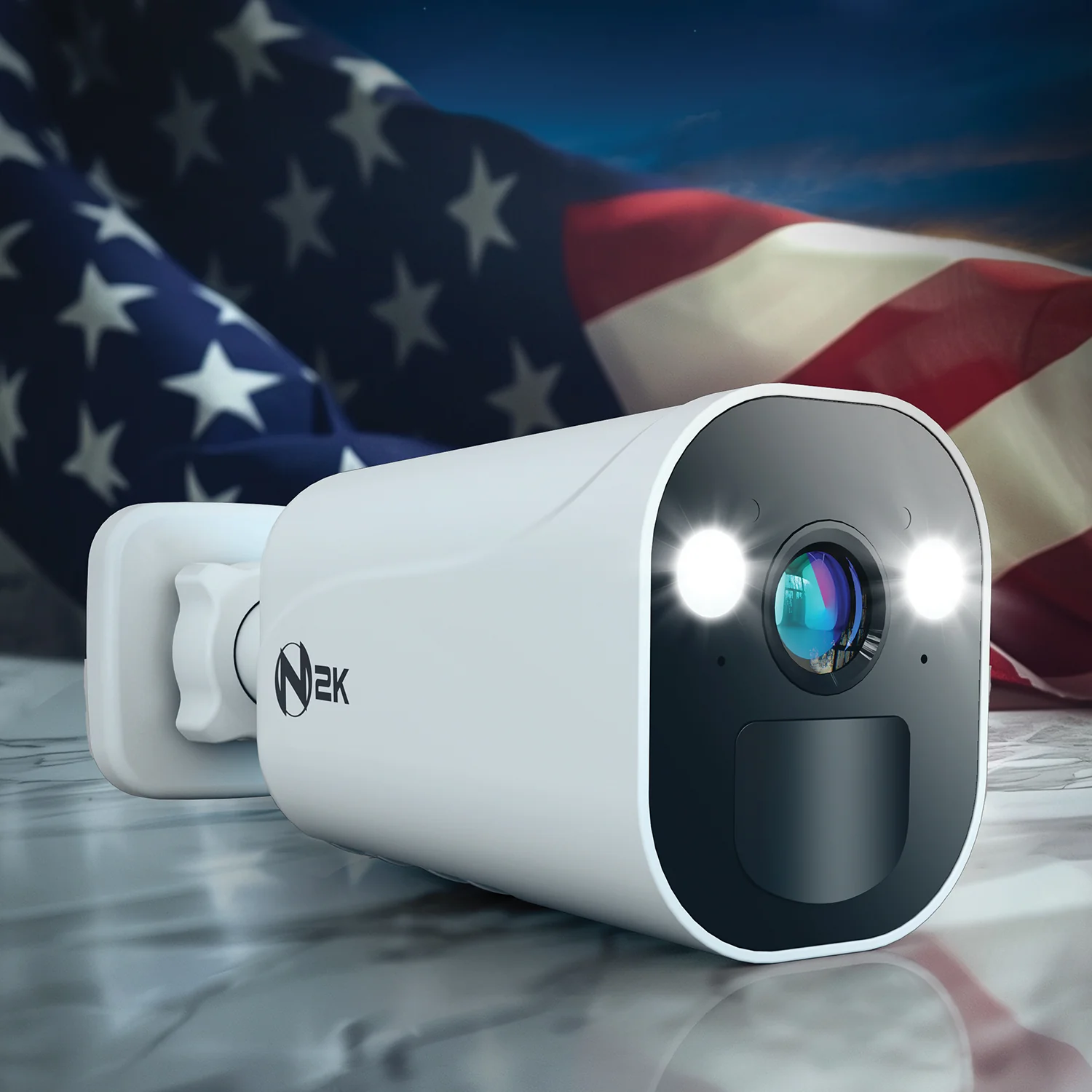 Expandable Wi-Fi Security Hub with 64GB microSD Card and 2 Wire Free 2K Deterrence Cameras - Image 3