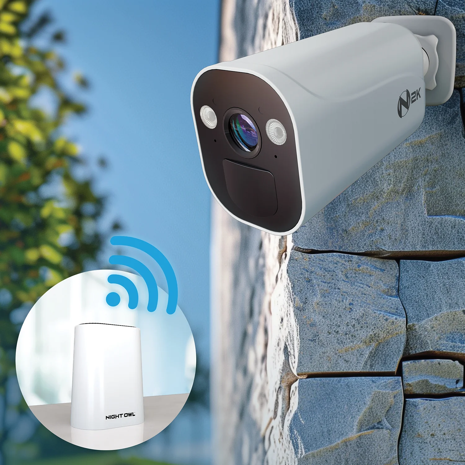 Expandable Wi-Fi Security Hub with 64GB microSD Card and 2 Wire Free 2K Deterrence Cameras - Image 5