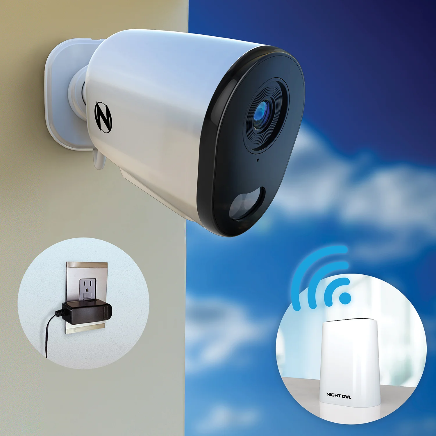 Expandable Wi-Fi Security Hub with 64GB microSD Card and 3 Plug-In Wireless 2K Deterrence Cameras - Image 5