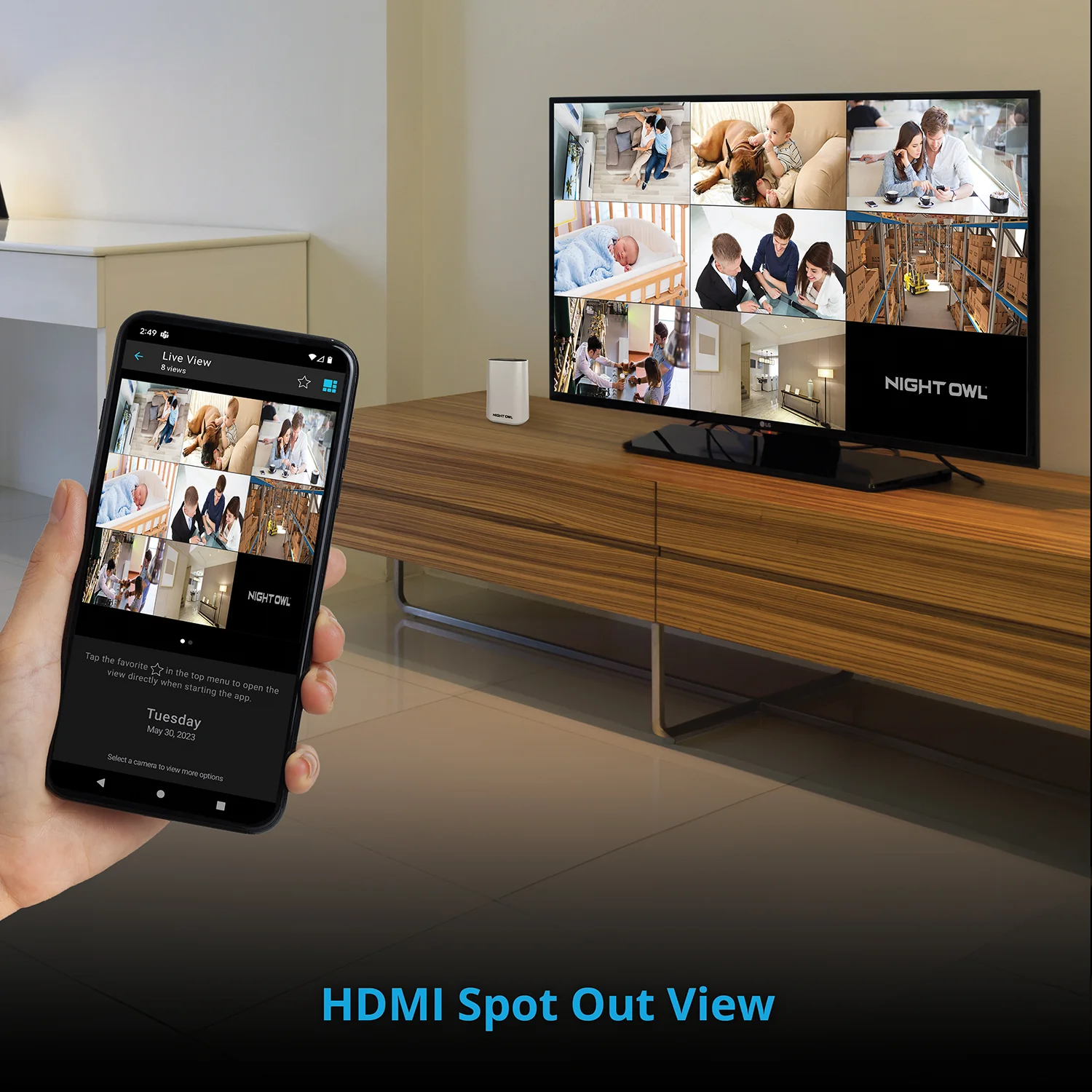 Expandable Wi-Fi Security Hub with 64GB microSD Card and 3 Wire Free 2K Deterrence Cameras - Image 10