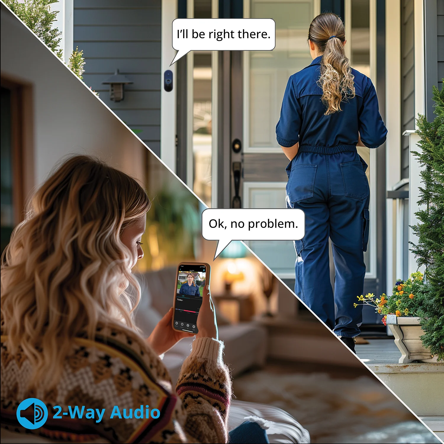 1080p Wi-Fi Smart Video Doorbell with Chime - Wired - Image 6