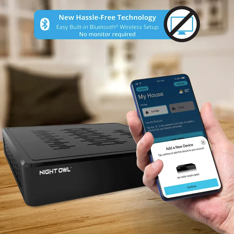 Refurbished 8 Channel 1080p Bluetooth DVR with 1TB Hard Drive and 4 Wired 1080p Spotlight Cameras with Audio Alerts and Sirens - Image 4