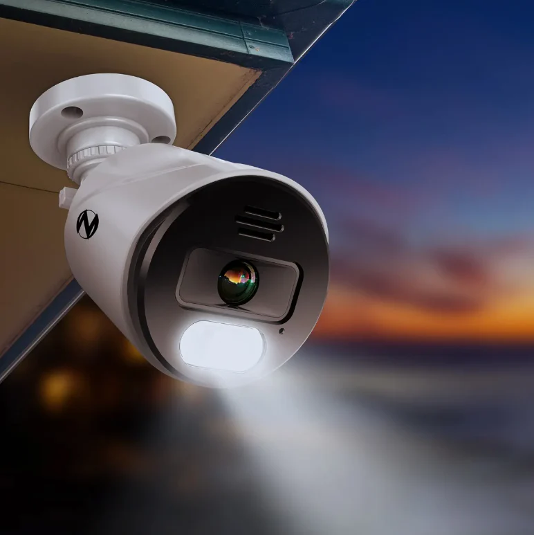 Refurbished Add On Wired IP 4K Spotlight Cameras with 2-Way Audio and Audio Alerts and Siren - 2 Pack - White - Image 8