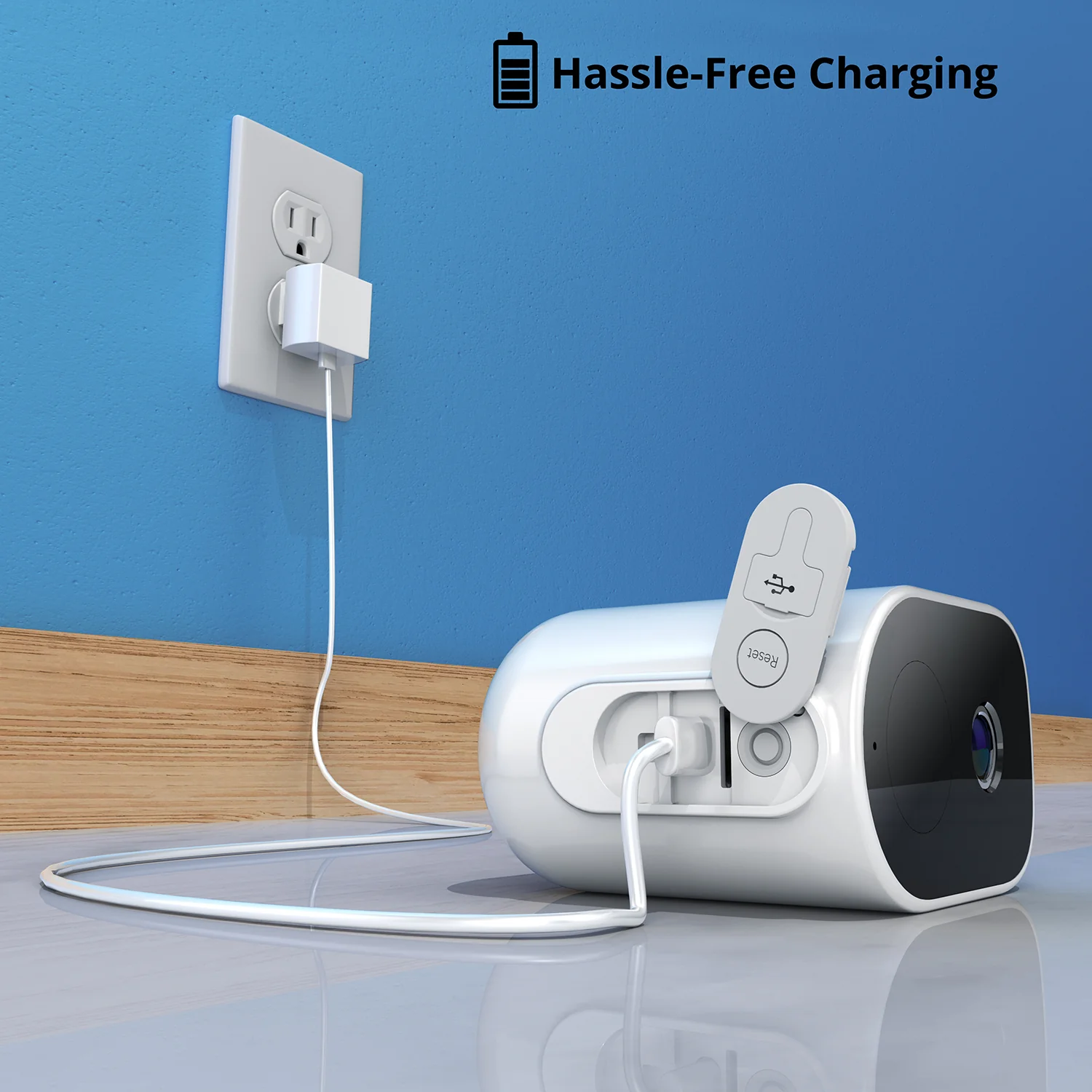 Wire Free (Battery) 2K Spotlight Mountable Cameras with 2-Way Audio and Audio Alerts and Sirens - 2 Pack - White - Image 8