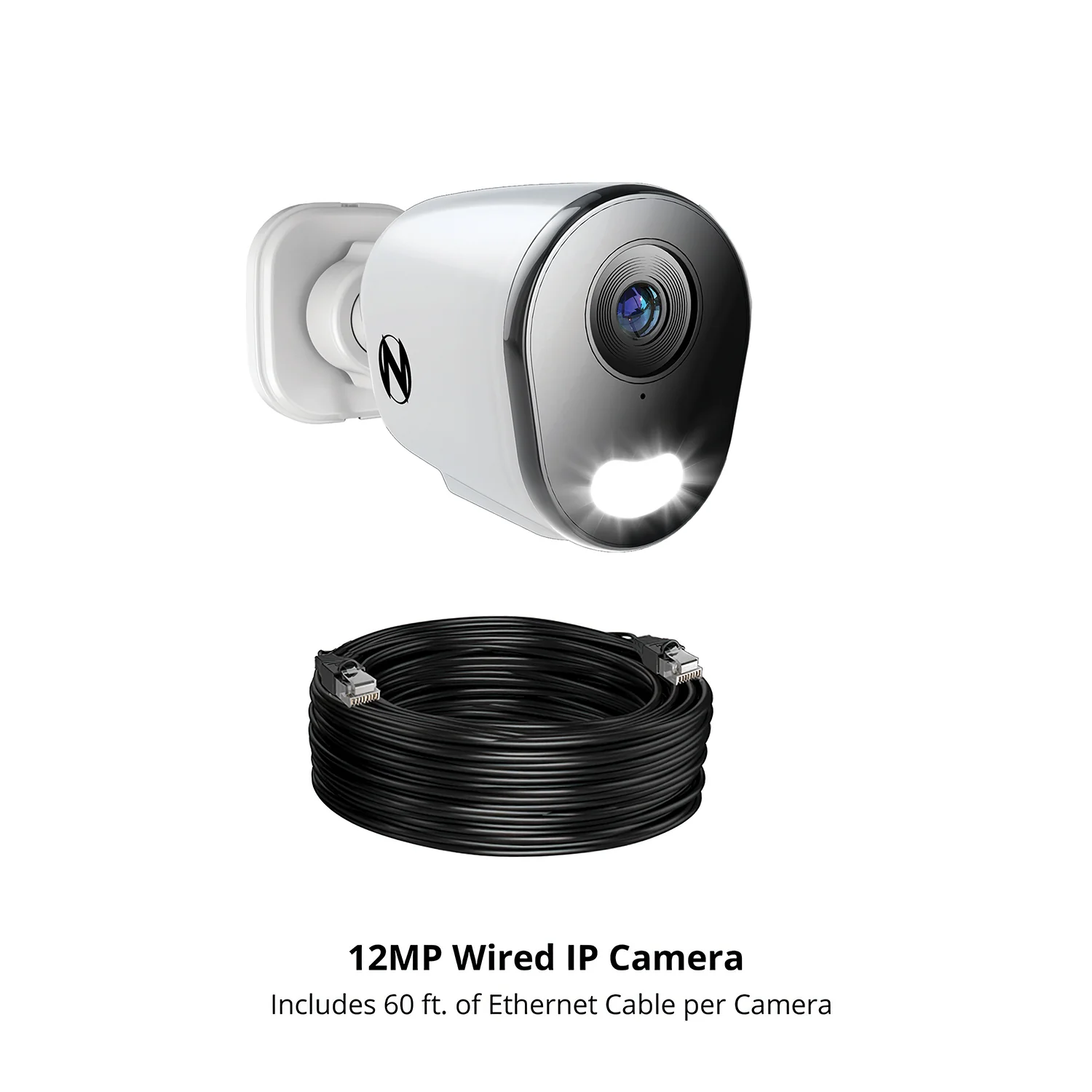 Ruggedized Add On Wired IP 4K+ 12MP Deterrence Camera with 2-Way Audio - 1 Pack - White - Image 6
