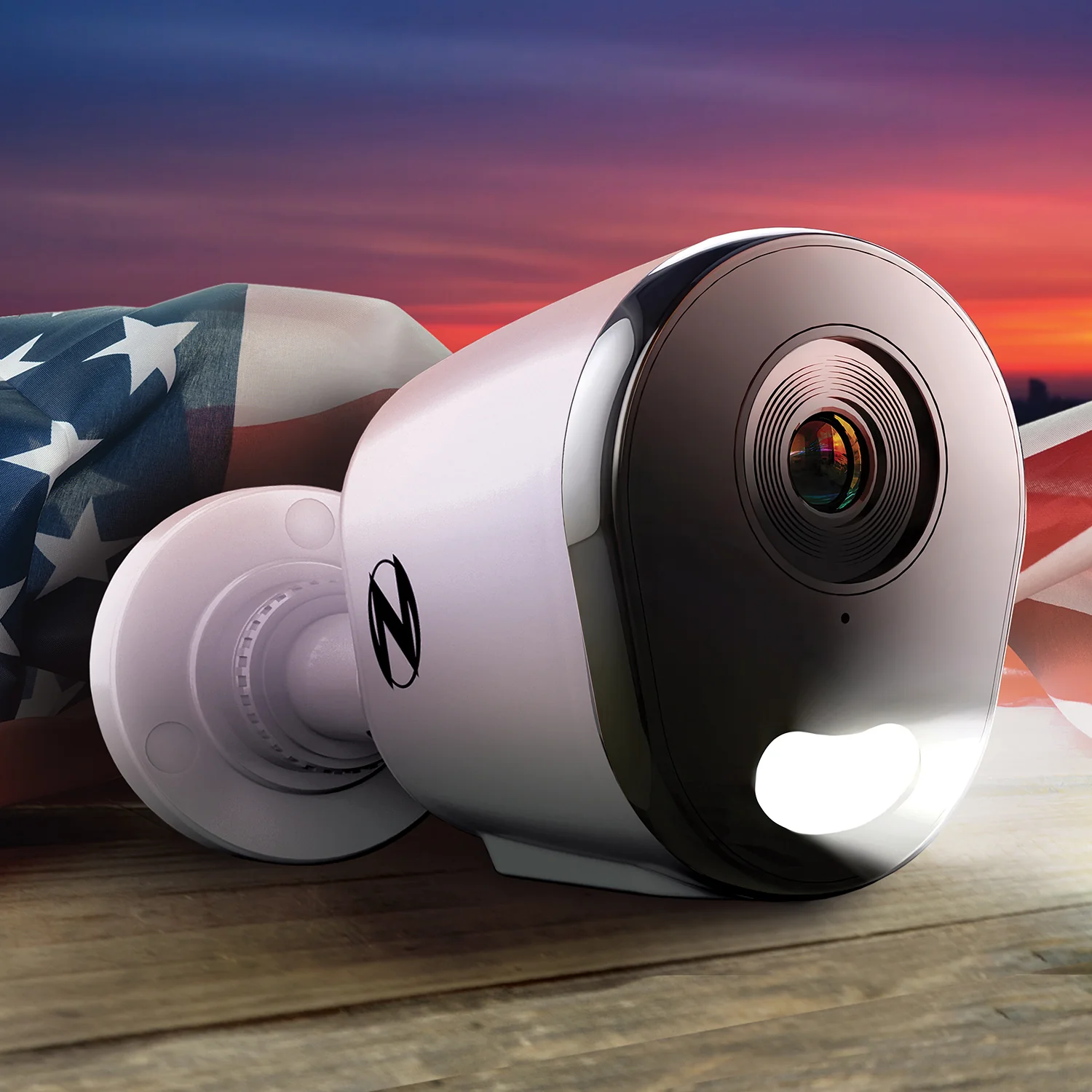 Ruggedized Add On Wired IP 4MP Deterrence Camera with 2-Way Audio - 1 Pack - White - Image 3
