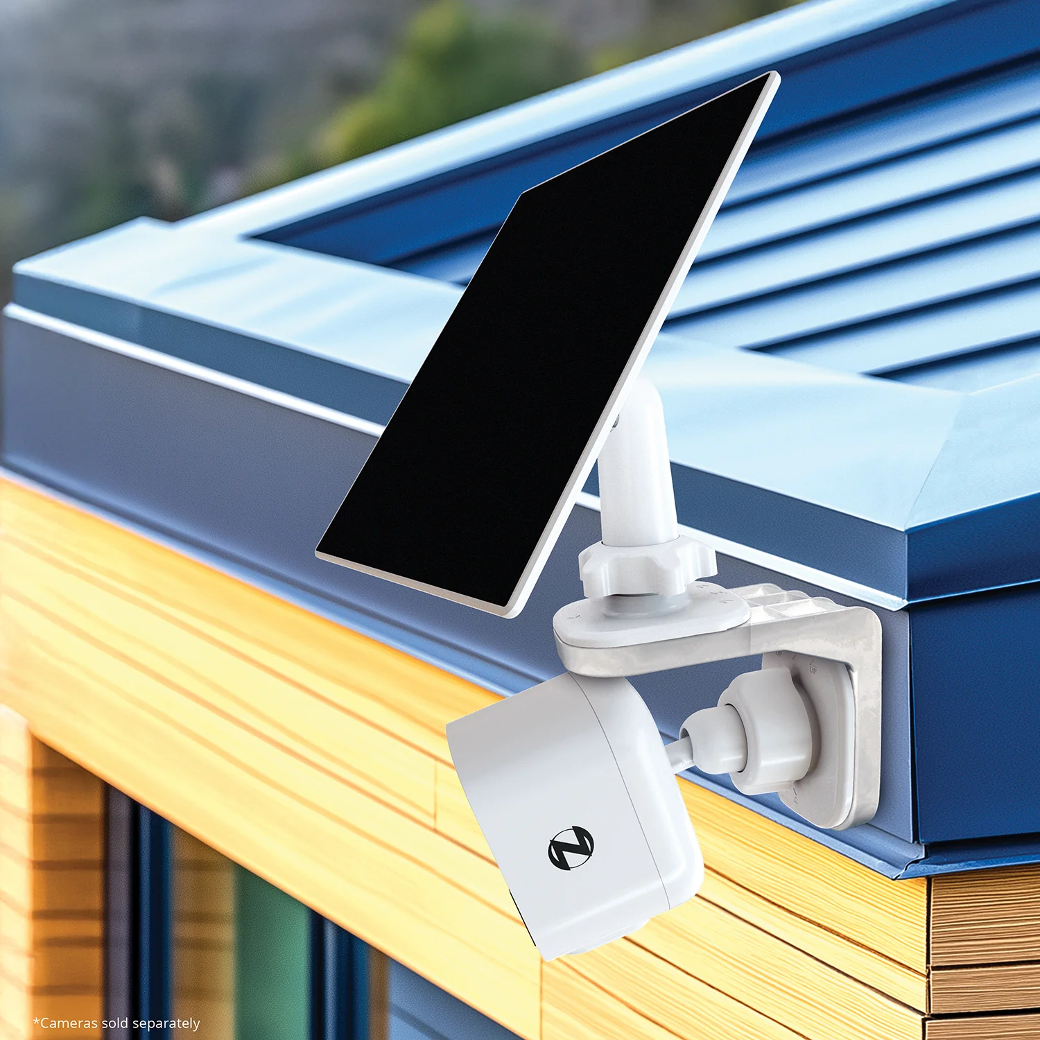Two-in-One L Wall Mount Bracket - Compatible with Battery Cams and Solar Panel - Image 2