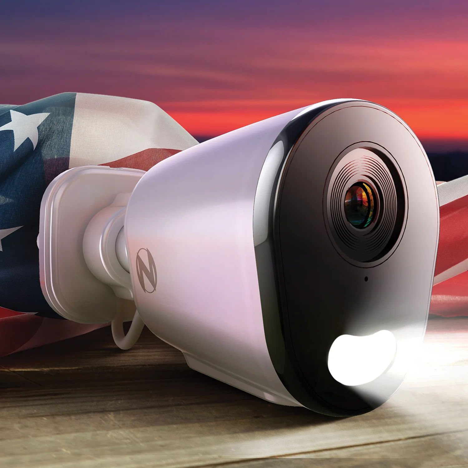 Wi-Fi IP Plug In 2K HD Deterrence Camera with 2-Way Audio and Audio Alerts and Siren - White - Image 3